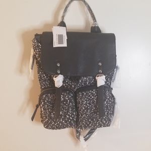 Just Fab sweater material backpack